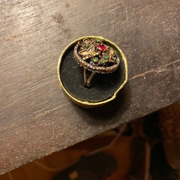 Lot of Sterling silver hand made bold rings - Picture 8 of 8